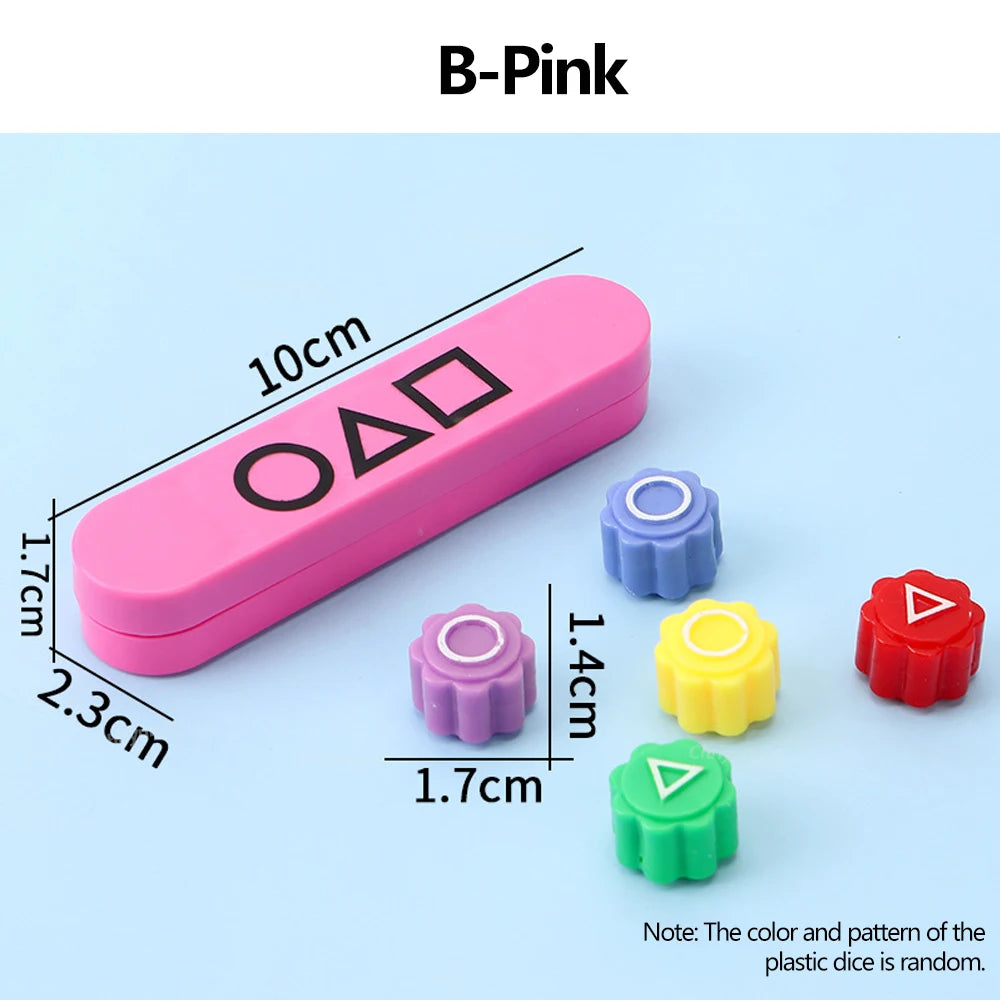 Newest Hot Stone Catching Toy Folk Game Sets Plastic Dice Family Party Game Props Improve Hand-eye Coordination Kids Toys
