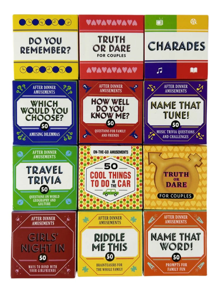 Truth or Dare Card Game,How Well Do You Know Me,Name That Tune Word,Riddle Me This,Girls Night In Drinking Game For Couples Deck