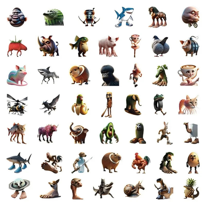 Brainrot Party Favor Tralalero Tralala Shark Plush Stuffed Soft Doll  Ornament Keychain Sticker Balloon Set Glass Party Supplies