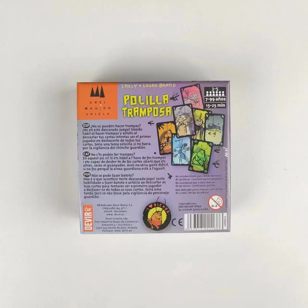 Polilla Tramposa Español Playing Card Game The Cheating Moth Spanish Board Game Juego Cartas Family Games For Party Favor Gift