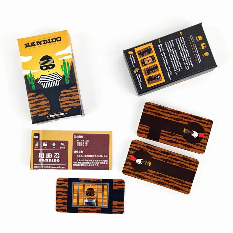 Bandido Bandida Board Game 1-4 Players Strategy Card Game For Family Party Fun Table Game With Chinese English Guide