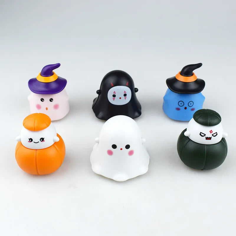 Halloween Party Favors Kids Simulated Scorpion Spider Pumpkin Ghost Power Car Fun Spring Coil Toy Set Halloween Gift For Kids