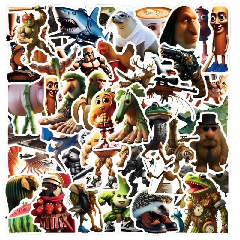 Brainrot Party Favor Tralalero Tralala Shark Plush Stuffed Soft Doll  Ornament Keychain Sticker Balloon Set Glass Party Supplies