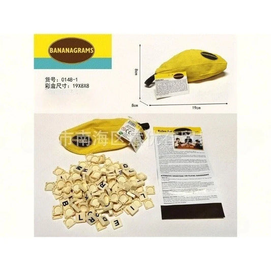 English version of the board game Bananagrams Banana English Scrabble