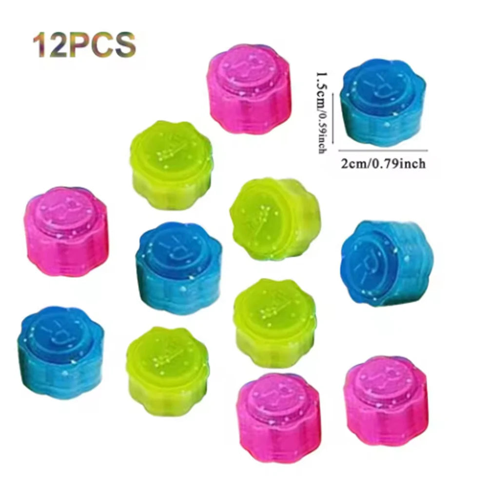12pcs Korea Traditional Play Game Gonggi Jack Stone Pebbles Set Box Exercise Colorful Fun Stress Relief Toy for Kids and Adults
