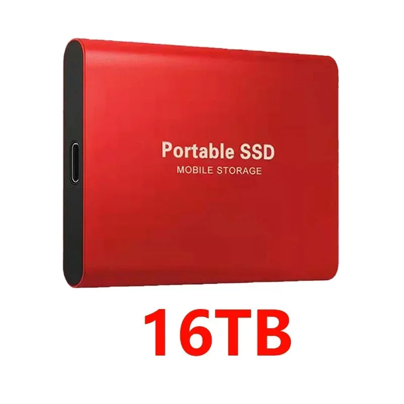 Original Hard Disk 1TB External Hard Drive 2TB High Speed Portable SSD 16TB High Capcity Solid State Drive for Laptop/Phone/Mac