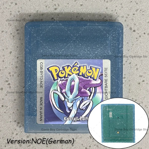 GBC Video Game Cartridge Console Card Pokemon Blue/Crystal/Green/Gold/Red/Silver/Yellow High Quality with Multi-language