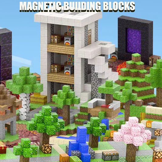 Magnetic building blocks, suitable for boys and girls, a set of magnetic cubes for children over 3 years old, DIY, STEM toys