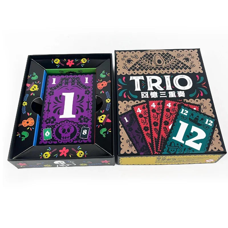 Trio Board Game Strategic Card Matching Fun for Friends Couples and Family Perfect Game Night Entertainment for All Ages