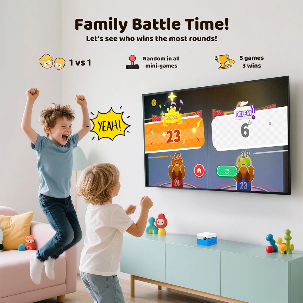 KINHANK MotionX Gaming Console with 20+Games for Kids & Families,Continuous Updates,Plug & Play Indoor Active Play System