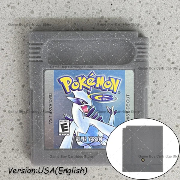 GBC Video Game Cartridge Console Card Pokemon Blue/Crystal/Green/Gold/Red/Silver/Yellow High Quality with Multi-language