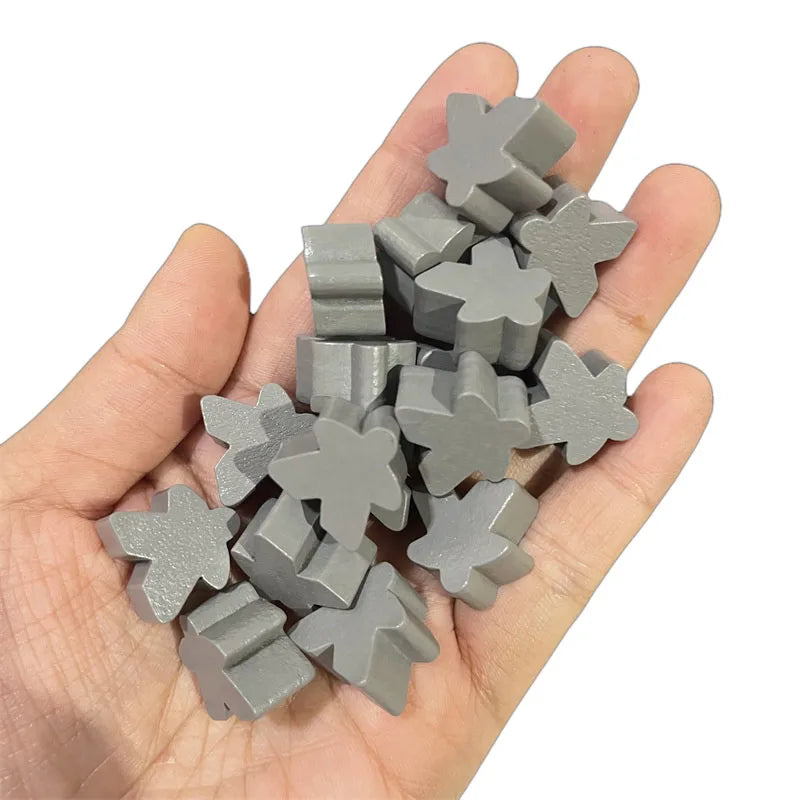 100 Wooden Meeples 14 colors 16mm Extra Board Game Pawns Pieces Replacement Tabletop Gaming components and Upgrade Accessories