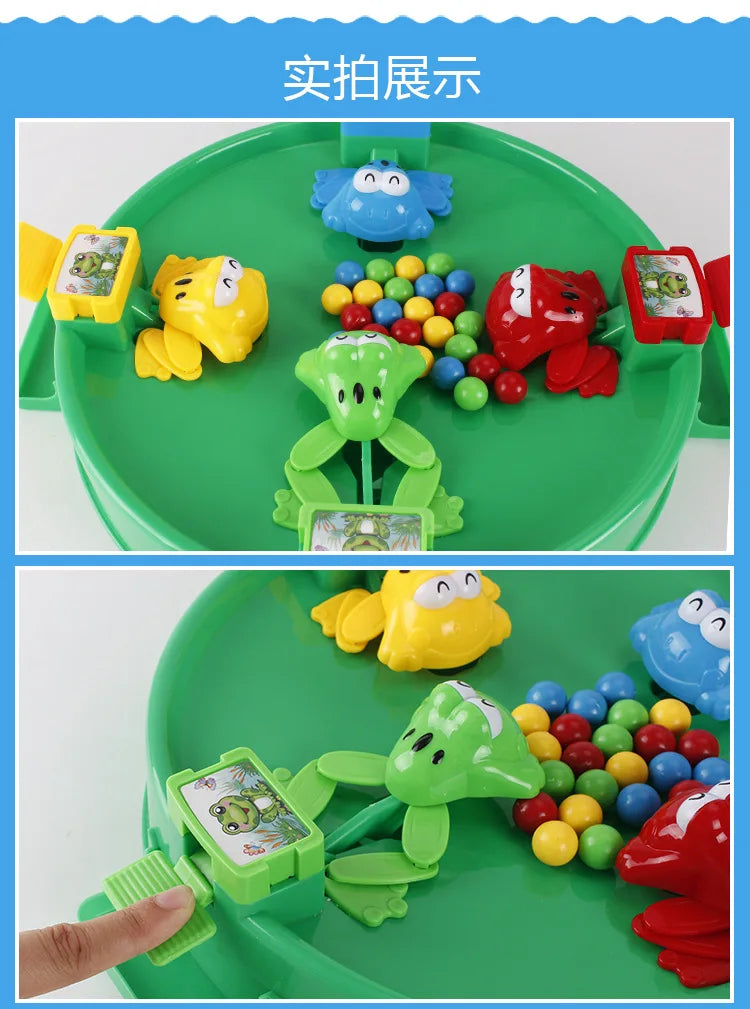 Frog Eating Bean Children Toy Greedy Bean Parent Child Interactive Fun Double Boys and Girls Puzzle Desktop Game
