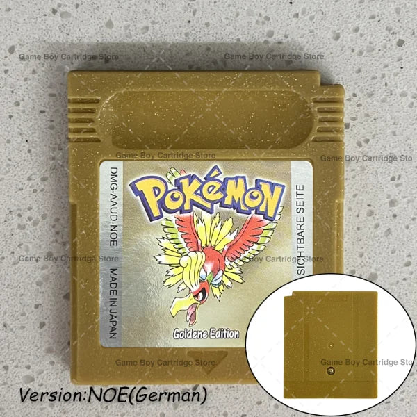 GBC Video Game Cartridge Console Card Pokemon Blue/Crystal/Green/Gold/Red/Silver/Yellow High Quality with Multi-language