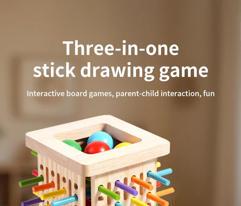 Wooden Stick Strategy Game for Kids Thinking Training Interactive Puzzle Toy Wooden Balance Battle Game for Family Party Fun
