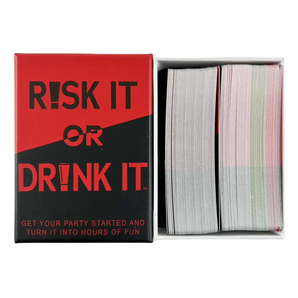 Risk It Or Drink It Fun Party Game For College Card Game Drinking Game Pregame Night Hilarious Dares Challenges Questions Adult