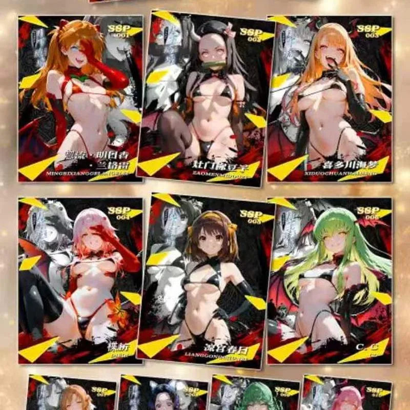Moonlight Glass Wholesales Goddess Collection Card A5 Acrylic Card Waifu Hobby Doujin Card Playing Cards Games Toys Gift