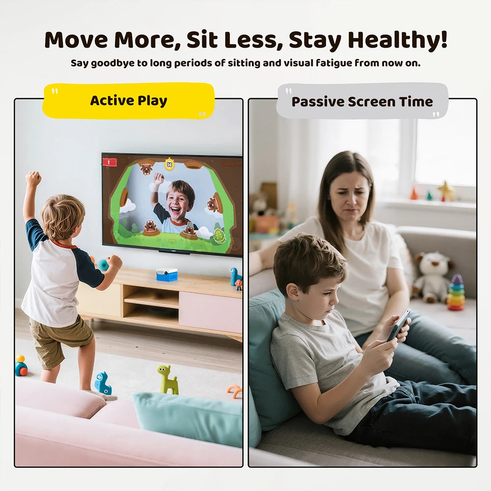 KINHANK MotionX Gaming Console with 20+Games for Kids & Families,Continuous Updates,Plug & Play Indoor Active Play System