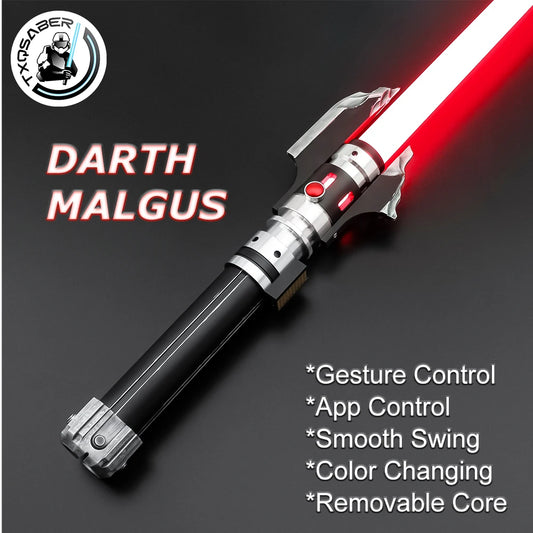 TXQSABER Lightsaber Neo Pixel Smooth Swing Metal Handle Weathered LED Strip Blade Cosplay Toys Laser Sword Replica Darth Malgus