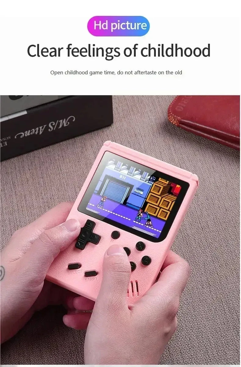 Retro Portable Mini Handheld Video Game Console 8-Bit 3.0 Inch LCD Color Kids Game Player Built-in 400 games For Kid Xmas Gift
