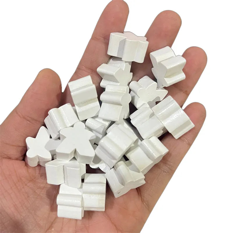 100 Wooden Meeples 14 colors 16mm Extra Board Game Pawns Pieces Replacement Tabletop Gaming components and Upgrade Accessories