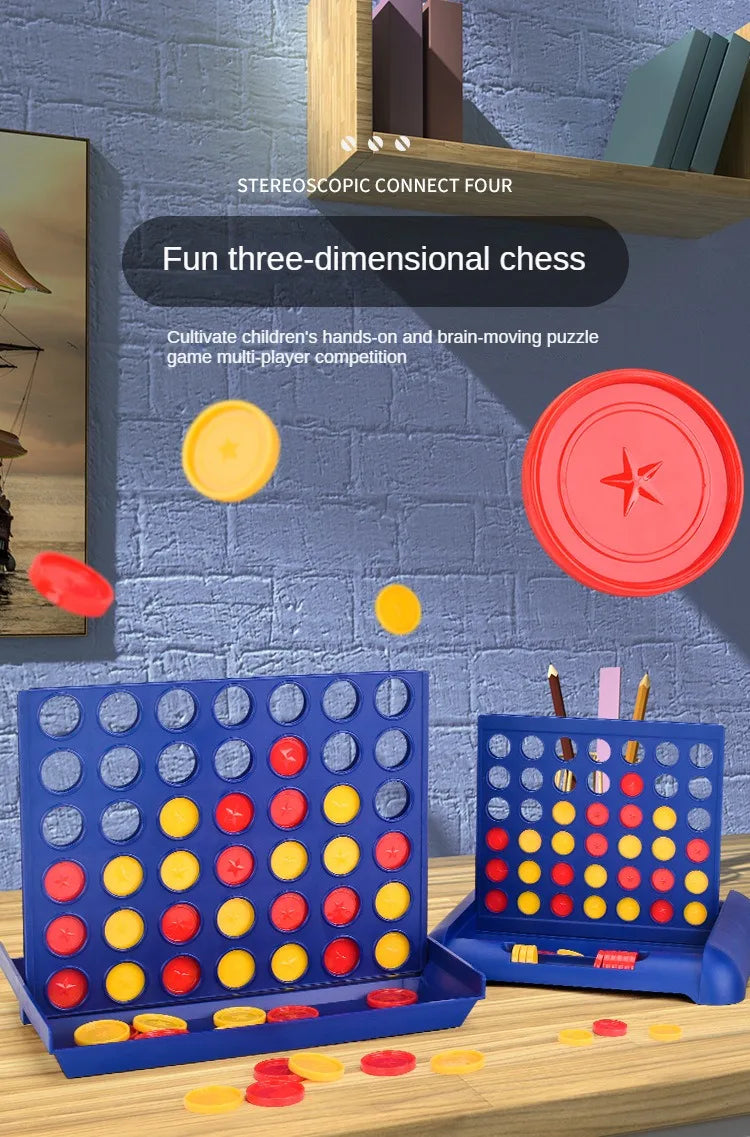 Four In A Row Bingo Chess Connect Classic Family Board Game Toys Fun Educational Toy for Kids Children Entertainment Game