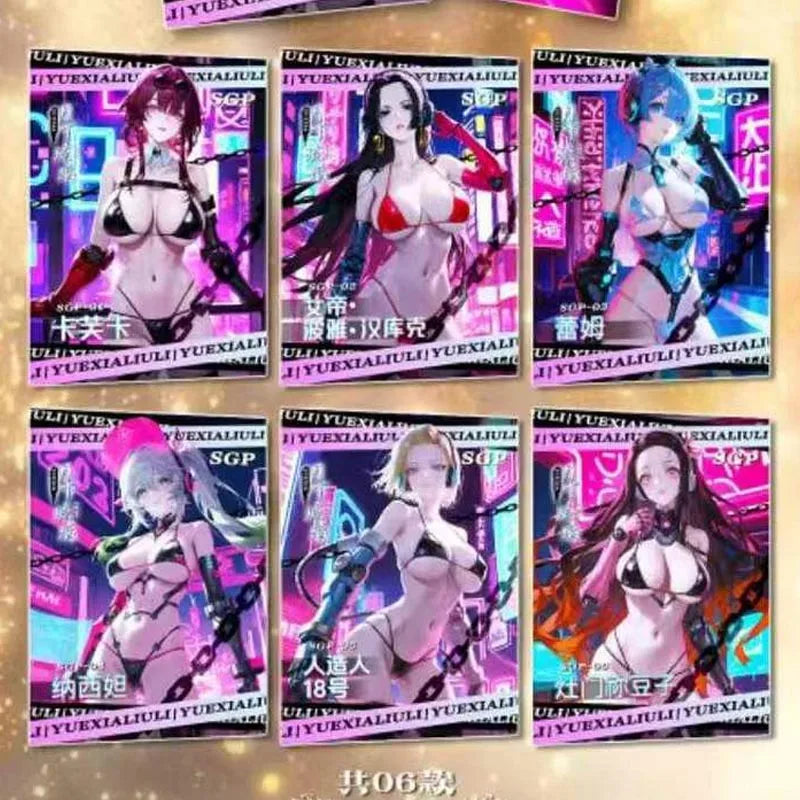 Moonlight Glass Wholesales Goddess Collection Card A5 Acrylic Card Waifu Hobby Doujin Card Playing Cards Games Toys Gift