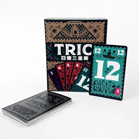 Trio Board Game Strategic Card Matching Fun for Friends Couples and Family Perfect Game Night Entertainment for All Ages