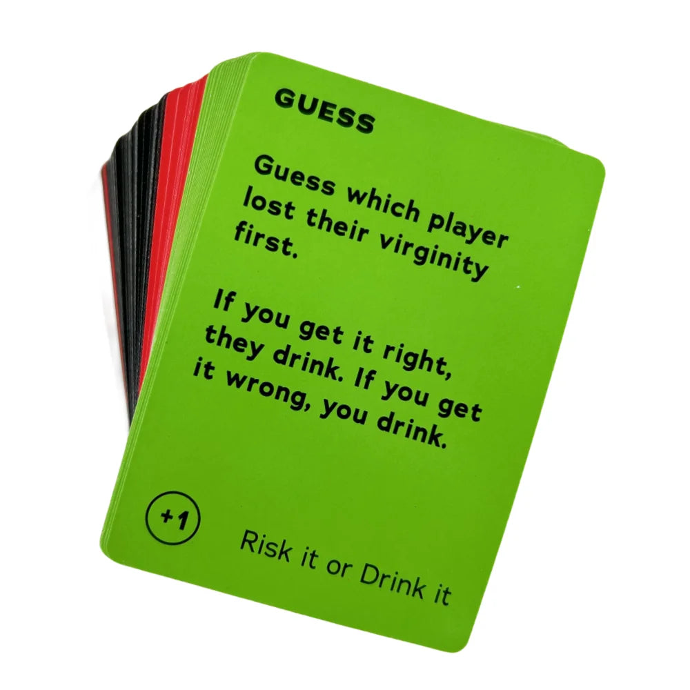 Risk It Or Drink It Fun Party Game For College Card Game Drinking Game Pregame Night Hilarious Dares Challenges Questions Adult