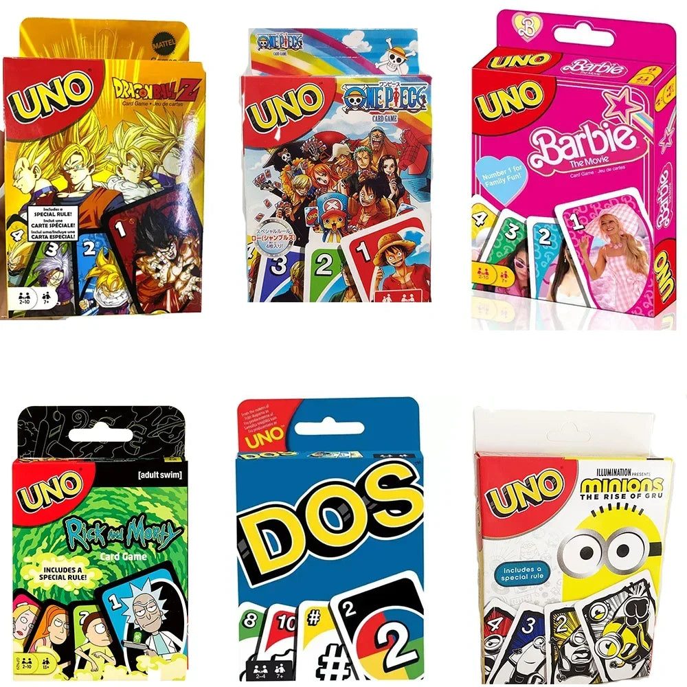 **10styles UNO FLIP! Pokemon Board Game Anime Cartoon Pikachu Playing Cards Christmas Card Table Game for Kids Birthday Gift Toy