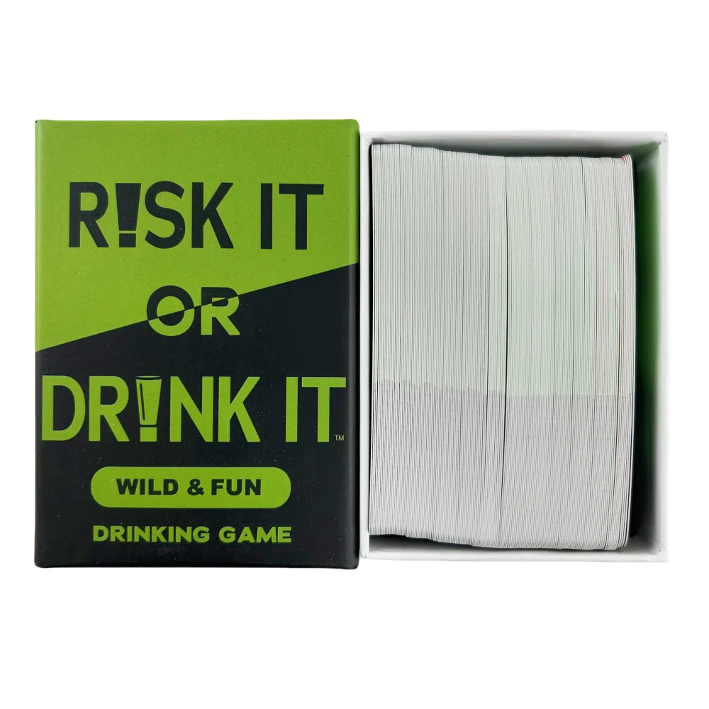 Risk It Or Drink It Fun Party Game For College Card Game Drinking Game Pregame Night Hilarious Dares Challenges Questions Adult