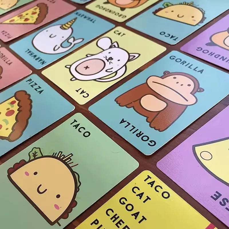 Taco Cat Goat Cheese Pizza Card Game Santa Cookie Elf Easter Funny Games for Couples Friends Adults Party Toy