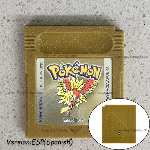 GBC Video Game Cartridge Console Card Pokemon Blue/Crystal/Green/Gold/Red/Silver/Yellow High Quality with Multi-language