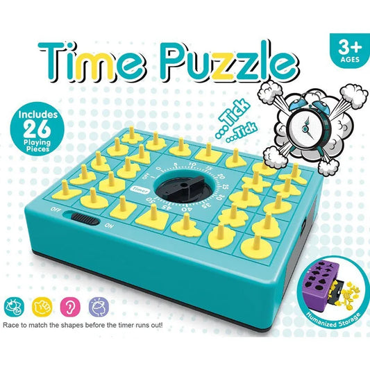 Time Game Pop Up Board Game Shape Matching Puzzles For Kids Early Educational Toys Teaches Shape Recognition Deductive Reasoning