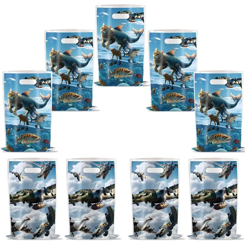 Brainrot Party Favor Tralalero Tralala Shark Plush Stuffed Soft Doll  Ornament Keychain Sticker Balloon Set Glass Party Supplies