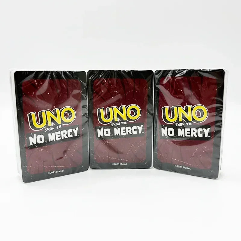Hot No mercy Game Board Games UNO Cards Table Family Party Entertainment UNO Games Card Toys Children Birthday Christmas gifts