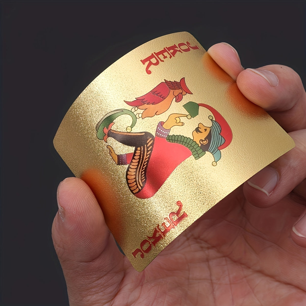 24K Gold Waterproof Playing Cards Plastic Poker Game PET Table Games Halloween Christmas Family Game Nights Board Game Gift