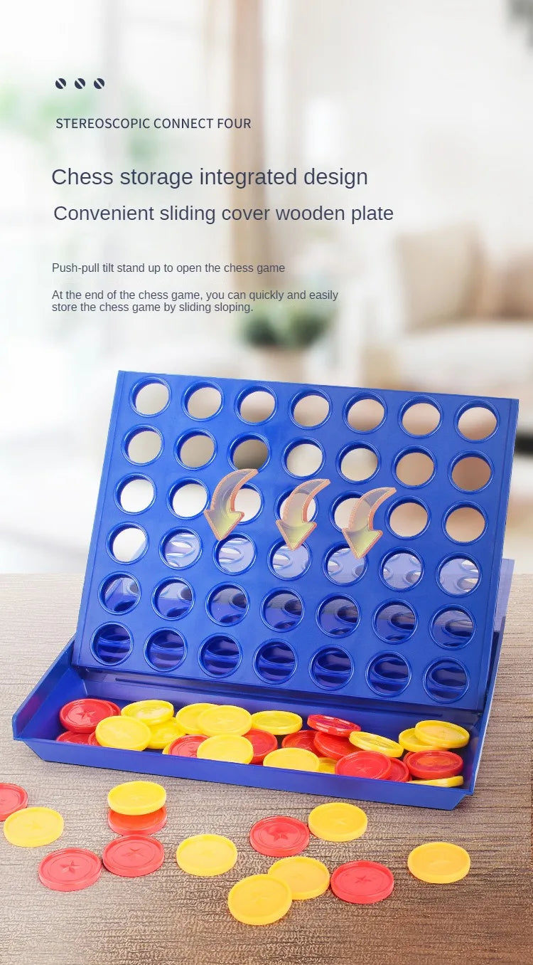 Four In A Row Bingo Chess Connect Classic Family Board Game Toys Fun Educational Toy for Kids Children Entertainment Game