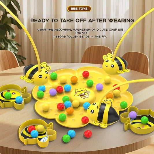 Hot Little Bumblebee Board Game Puzzle Fishing Toys Interactive Educational Magnetism Toys For Kids Christmas Gift Family Game