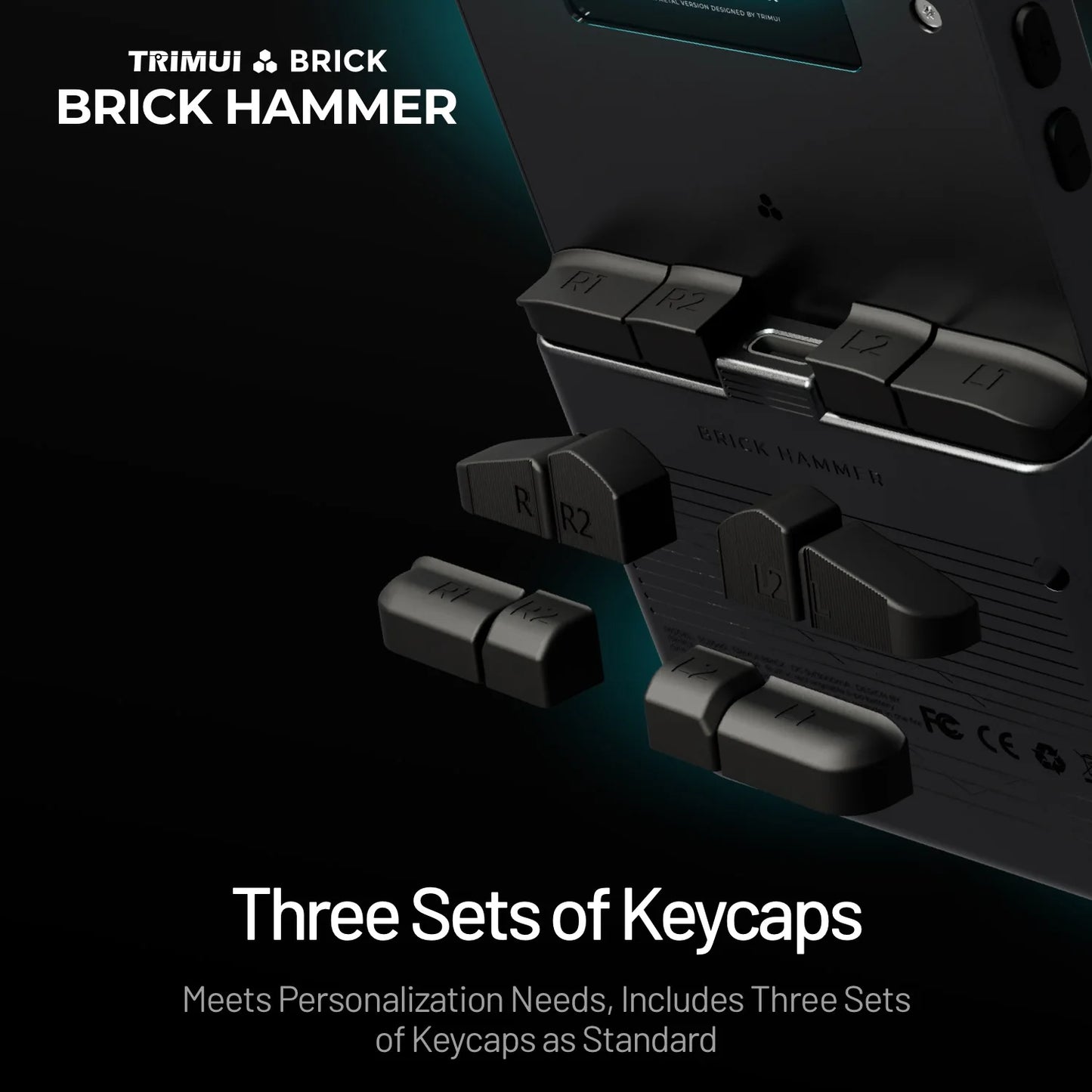 TRIMUI BRICK Video Game Console CNC Aluminum Alloy 3.2''IPS Screen A133P Linux OS TRIMUIUI LED Lighting Free Keycaps Player Gift