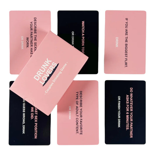 2025 New Kawaii Pink Cute Drunk Lovers Card Game Couples Drinking Game For Party Family Couples Board Game Deck Edition