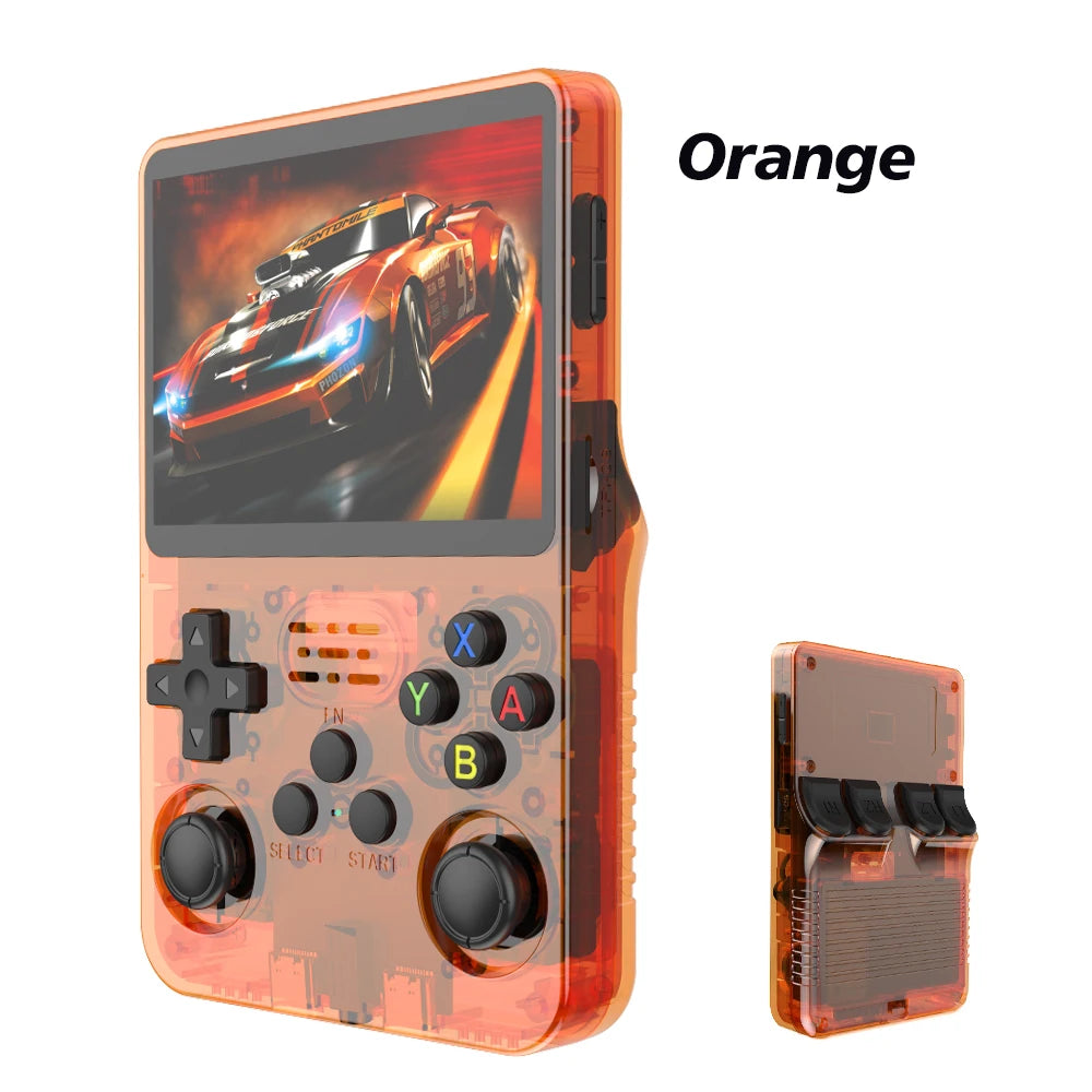 Open Source R36S Retro Handheld Video Game Console Linux System 3.5 Inch IPS Screen Portable Pocket Video Player R35S 64GB Games