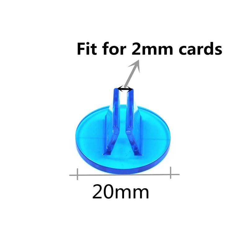 10PCS 20Pieces 50PCS High Quality Transparent Plastic Stand for 2mm Paper Card Board Game Components Card Holder For Game Cards