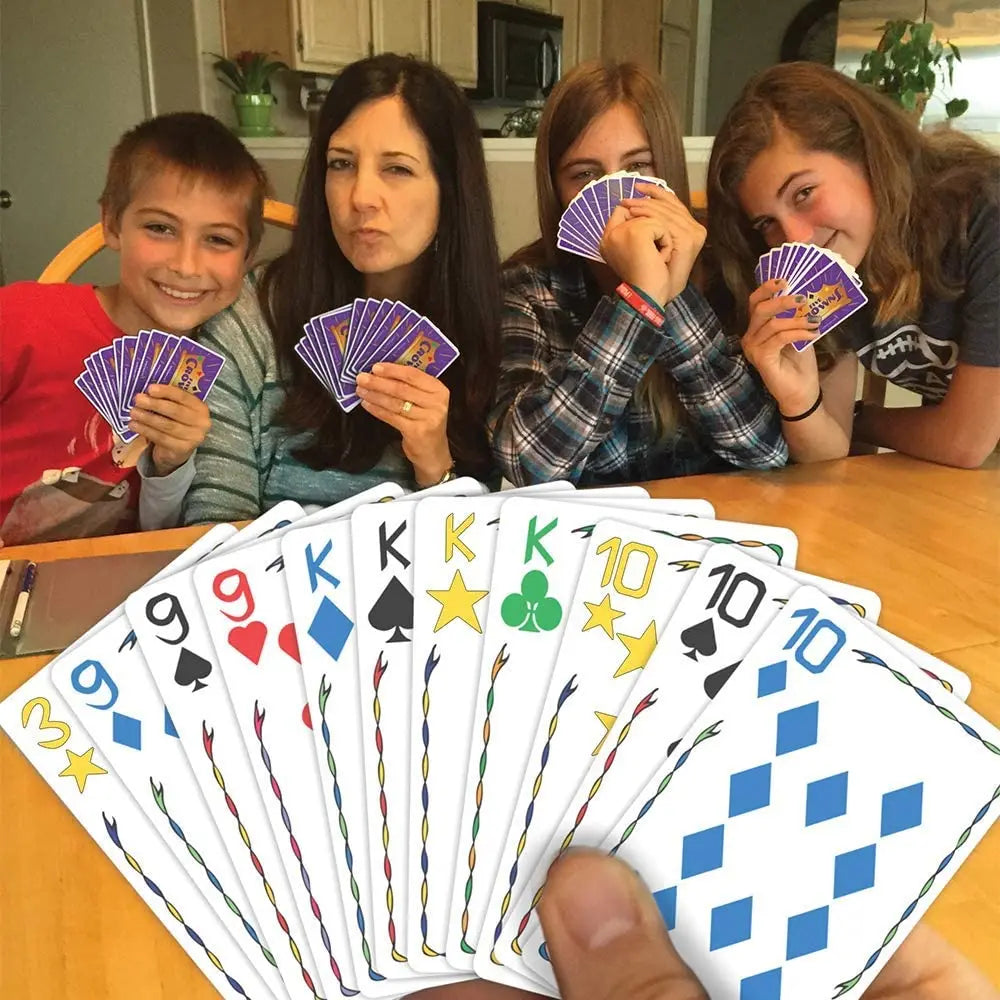 SET Enterprises Five Crowns Card Game Purple High Quality Special Style Board Game Funny Friends Family Interactive Game