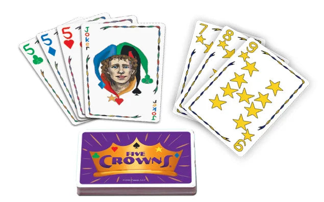 SET Enterprises Five Crowns Card Game Purple High Quality Special Style Board Game Funny Friends Family Interactive Game