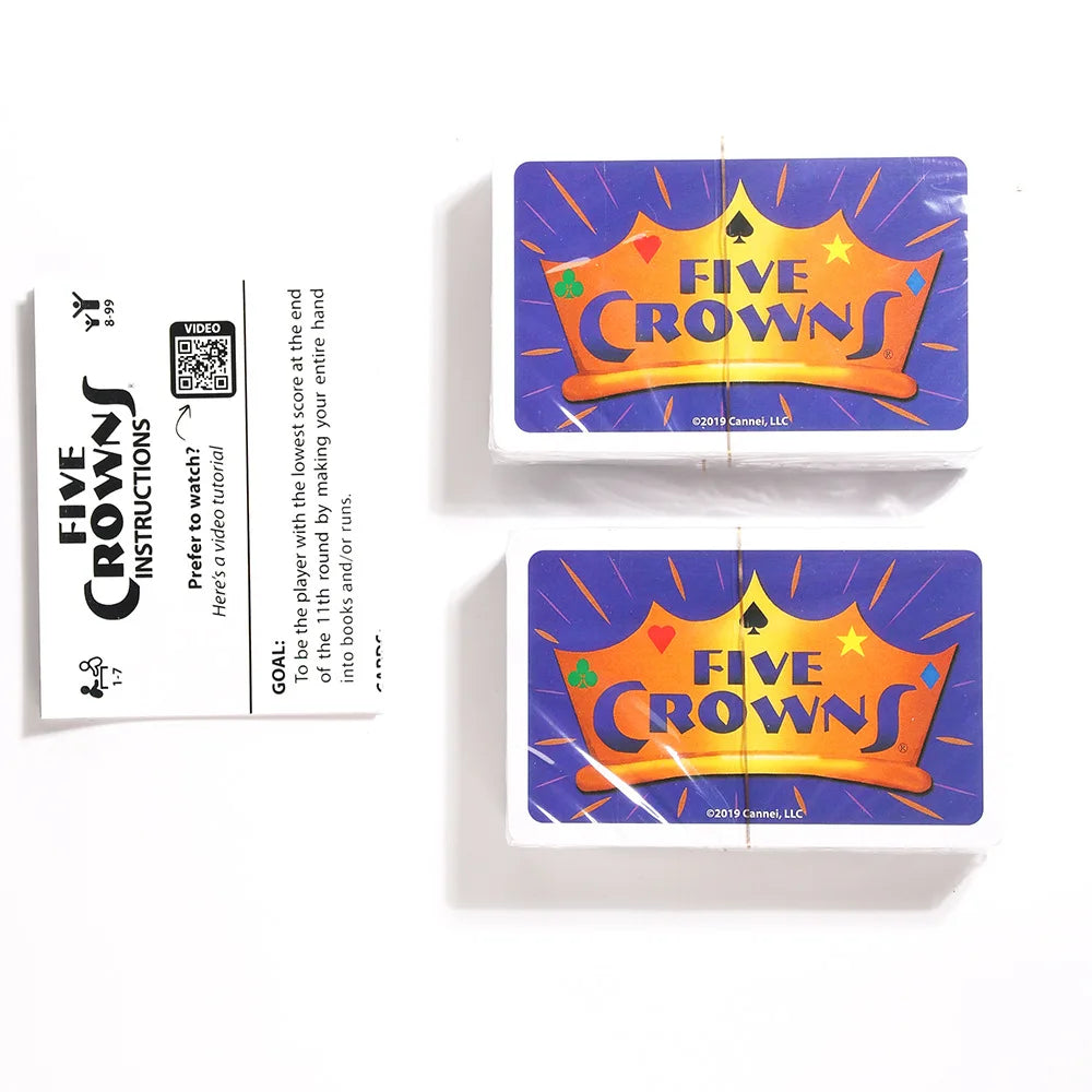 SET Enterprises Five Crowns Card Game Purple High Quality Special Style Board Game Funny Friends Family Interactive Game