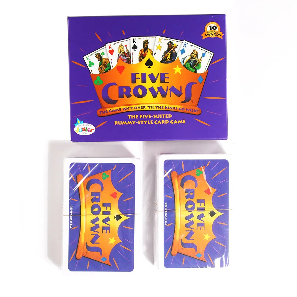 SET Enterprises Five Crowns Card Game Purple High Quality Special Style Board Game Funny Friends Family Interactive Game