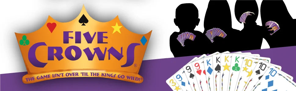 SET Enterprises Five Crowns Card Game Purple High Quality Special Style Board Game Funny Friends Family Interactive Game