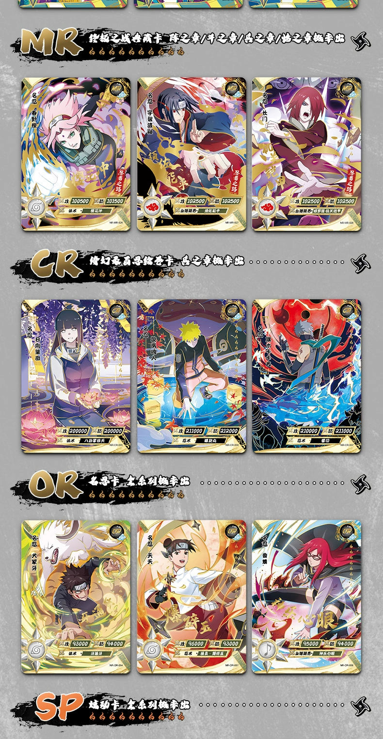 KAYOU Genuine Naruto Card Complete Collection Series Collection Card Fight Chapter Pro Chapter Childrens Toy Game Card Gift
