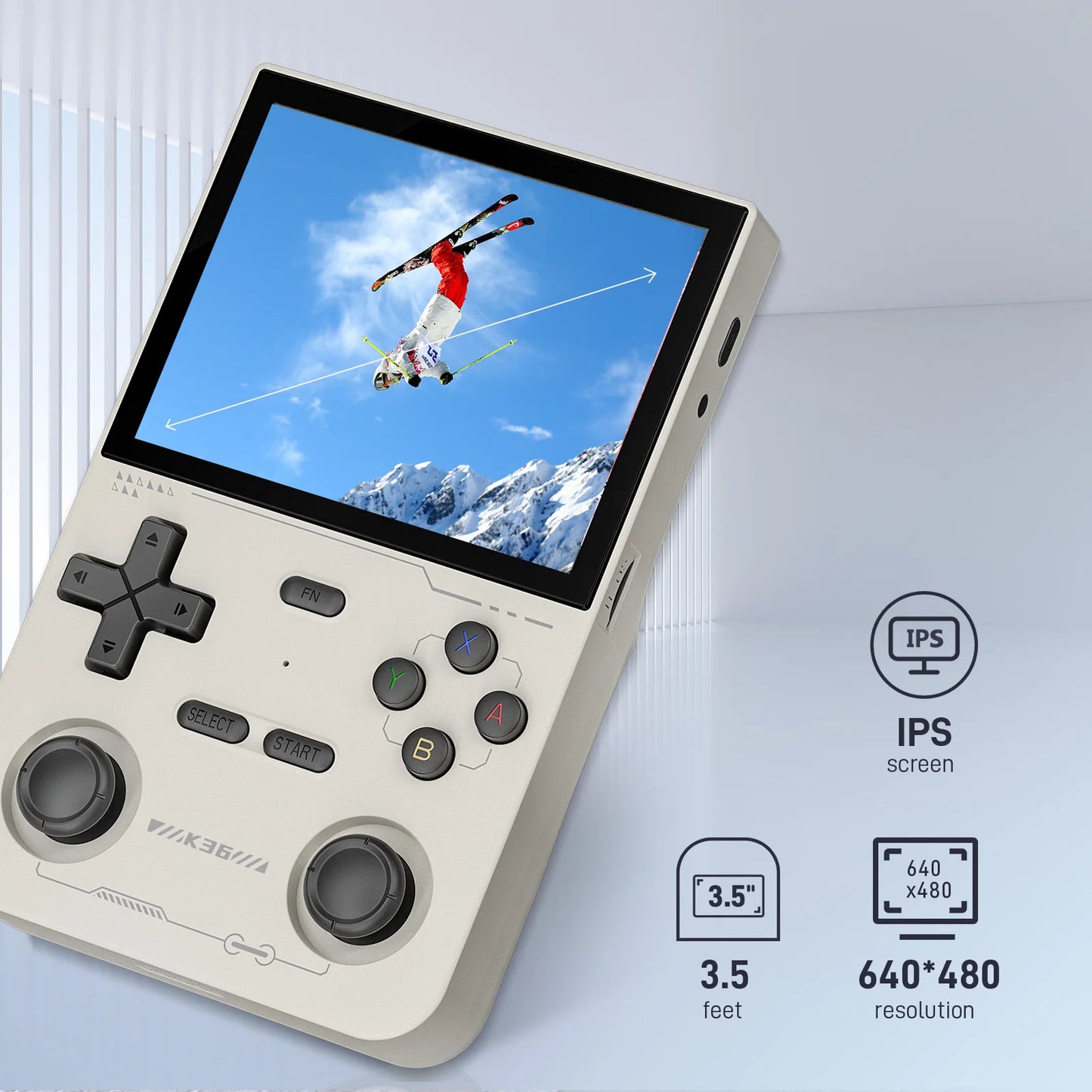 GAMINJA Open Source K36 Retro Handheld Video Game Console 16000 Games Emulator for PS1/PSP/DC/N64/SS 3.5 Inch IPS Screen